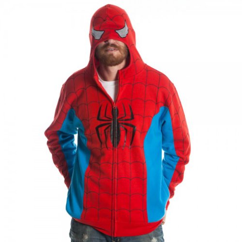 Marvel Spiderman Men's Red Costume Hoody