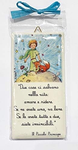 Piastrella Rettangolare Piccolo Principe Con Frasi Assortite 4 Modelli Bomboniera Battesimo Cresima Comunione 36 Ceramica Amazon It Casa E Cucina