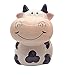 ZCHING Cute Cow Ceramic Piggy Bank Personalized Money Saving Bank for Kids Girls Boy Nursery Gift