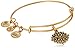 Alex and Ani Path of Symbols Expandable Bangle for Women, Compass Charm, Rafaelian Gold Finish, 2 to 3.5 in