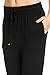 My Yuccie Women's Lightweight Comfy Drawstring Jogger Pants Black Small Medium