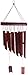 Bamboo Wind Chimes - Large Brown Indoor Outdoor Wooden Melody - 24