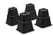 Greenco Adjustable Bed and Furniture Riser,Great For Under Bed Storage, 3 Height Option Risers, 8 Inch Bed Riser