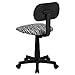 Flash Furniture Black and White Zebra Print Swivel Task Office Chair