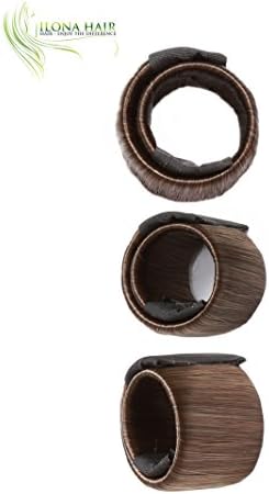 Wrap hairpiece accessory for ponytail synthetic hair Available in twenty-three shades Blonde, Red, Black, Brown, Mixed Highlight, Light and dark shades (10)