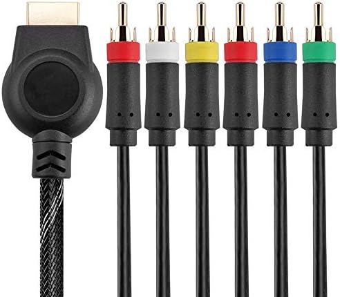 High Definition RCA Component A/V Cable 5-Wire for Sony Playstation 2 and Playstation 3