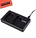 BM Premium LP-E10, LPE10 USB Dual Rapid Battery Charger for Canon EOS Rebel T3, T5, T6, T7, T100, Kiss X50, Kiss X70, EOS 1100D, EOS 1200D, EOS 1300D, EOS 2000D, EOS 4000D Cameras
