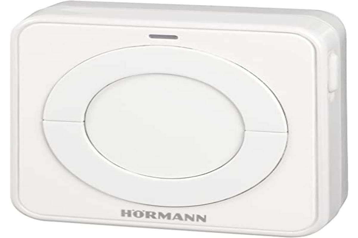 Hörmann 4511652 Wall Switch/Radio – Interior Button FIT 2-1 BS ~ for 2 Functions, Connection of Max. 2 Controls via Cable, e.g. Key Button ~ Dimensions: 8 x 8 x 4.5 cm