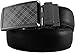 SlideBelts Men's Tartan Gunmetal Leather Belt - Custom Fit
