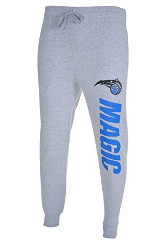 NBA Orlando Magic Men's Basic Jogger Pants, Large, Heather Gray