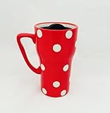 Polka Dots Travel Mug Color: Red