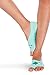 Tucketts Womens Pilates Socks, Toeless Yoga Non Slip Skid Grip Low Cut Socks for Barre, Studio, Bikram, Ballet, Dance - Ballerina Style - Ballerina Style (Mint)