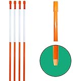 Reflective Driveway Markers, 4ft, 12 Pack, Orange