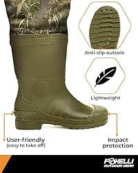 Foxelli Hip Waders – Waterproof Camo Hip Waders
