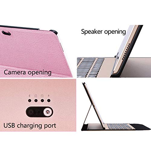 UNOKS Ultra-Slim Removable Wireless Bluetooth Keyboard,Strong Magnetic Absorption,Huawei Mediapad M210 Inch Flat Bluetooth Holster