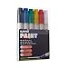 Uni-Paint PX-20 Oil-Based Paint Marker, Medium Point, Assorted Colors, 6-Count