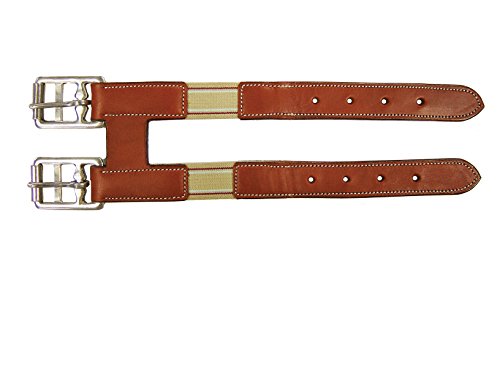 Derby Originals Girth Extender with Elastic for English Girths, Chestnut
