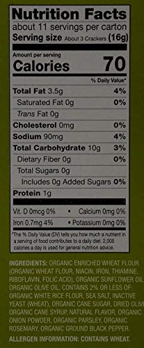 Milton's Non-GMO Organic Crackers 3 Flavor Variety Plus Recipe Booklet Bundle, 1 each: Hamalayan Salt, Olive Oil Sea Salt, Multi-Grain (6 Ounces) - Thumbnail 2