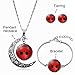 Excow Jewelry Miraculous Ladybug Earrings Bracelat Pendant 3pcs Set