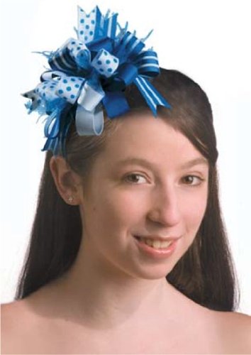 BLUE/WHITE HEADBAND,7.5 Inches