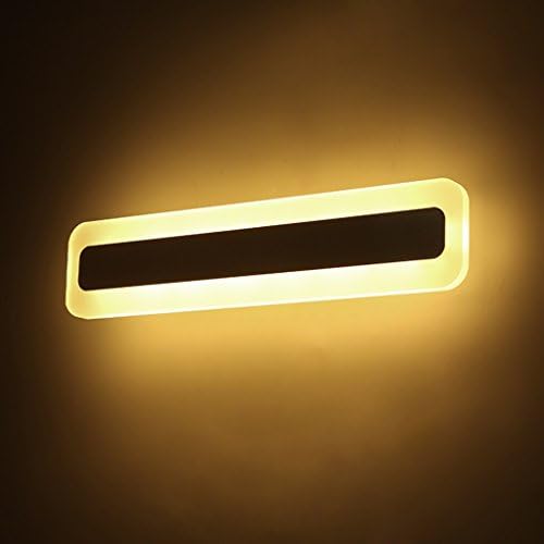WYDM Long Strip Mirror Front Ligh, LED Toilet Bathroom Modern Fashion Simple Bathroom Lamp Bedside Wall Lamp (Color : Warm Light-43W/120cm)