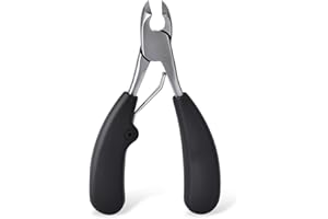 FOTIWESD Podiatrist Toenail Clippers, Professional Thick & Ingrown Toe Nail Clippers for Seniors & Men, Pedicure Clippers Toenail Cutters & Super Sharp Curved Blade Grooming Tool