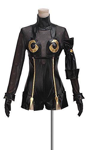 Custom Made Game NieR Automata Operator 6O/21O Cosplay Costume Black Dress