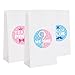 Gender Reveal Stickers Team Pink and Team Blue Shower Sticker Labels 42 Pack