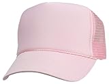 Trucker Cap Mesh Hat with Solid Colors and Adjustable Strap and Small Braid