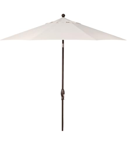 Treasure Garden 11ft Patio Umbrella – Outdoor Market Umbrella – Deluxe Auto-Tilt – Bronze Aluminum Frame (Sunbrella, Canvas) : Patio, Lawn & Garden