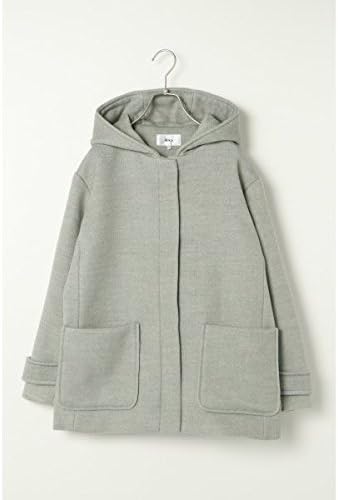 Amazon イッカ レディース Ikka フードショートコート ライトグレー 94 Large コート ジャケット 通販