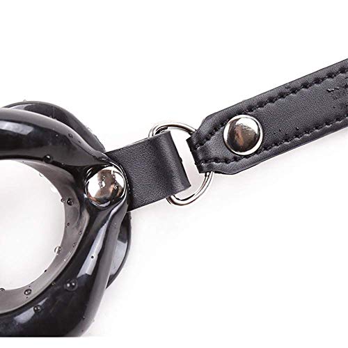 Palla-con-bocca-morbida-regolabile-in-silicone-nero-Gioco-di-ruolo-Giocattolo-restrittivo-gola-gola-schiava
