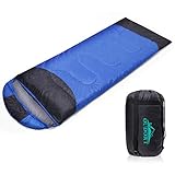 Oudort Camping Sleeping Bag Winter for Adults and Kids, 4 Season Outdoors Hooded Sleeping Bag with Compression Sack, 23℉/-5℃ Extreme, Lightweight and Waterproof for Camping/Traveling/Hiking