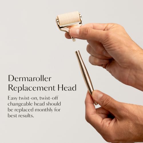 VEGAMOUR Scalp Dermaroller - MD-Developed, 1,200 Medical-Grade Needles, Enhances Serum Absorption, Twist-On Replaceable Head, Protective Case Included
