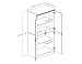 South Shore Tall 4-Door Storage Cabinet with Adjustable Shelves, Morgan Cherry