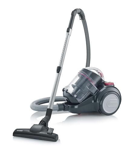 Severin Bagless vacuum cleaner with parquet brush, Canister vacuum cleaner with powerful cyclonic technology, Cyclone vacuum cleaner ideal for fighting allergies, Hepa 13, CY 7089