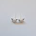 Panda Bear Studs, Plastic Post Earrings Metal Sensitive Ears