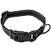 Max and Neo NEO Nylon Buckle Reflective Dog Collar - We Donate a Collar to a Dog Rescue for Every Collar Sold (Large, Black)