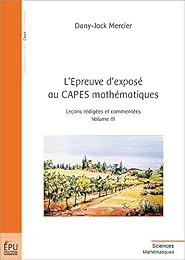 L' épreuve d'exposé au CAPES mathématiques