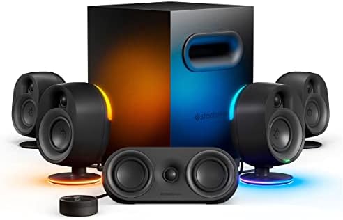 SteelSeries Arena Illuminated Desktop Gaming Speakers –