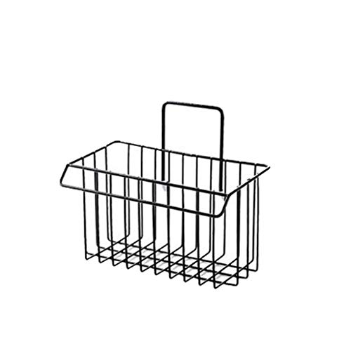 Chenway Bathroom Storage Baskets Hanging Mini Kitchen Sink Side Drain Basket (Black)