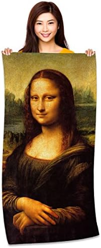 RetroArtDecor Towels Leonardo Da Vinci's Mona Lisa Beach Towel