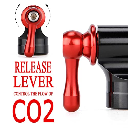 CO2 Inflator Kit with 5 X 16g CO2 Threaded Cartridges Presta