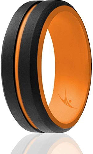 ROQ Silicone Ring Single Rings Mens Silicone Wedding Band - Main Image