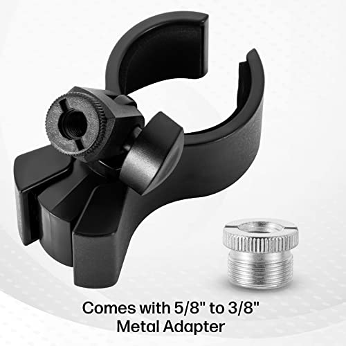 BILIONE Upgraded Microphone Clip, Adjustable Mic Holder, with 5/8" Male
