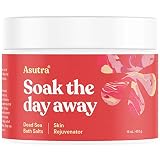 ASUTRA Dead Sea Bath Salts (Skin Rejuvenator), 16 oz | Naturally Soften Skin & Feel Younger | Soak in Rich & Vital Healing Minerals | All Natural & Organic Grapefruit, Juniper, Cypress Essential Oil