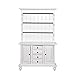 Gold Wing 1/12 Dollhouse Miniature Furniture Multifunctional Wooden Bookshelf Bookcase Cabinet White