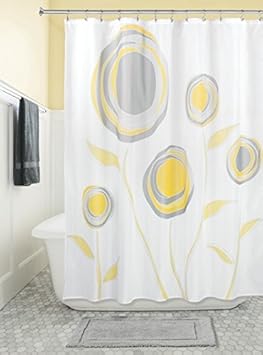 Mdesign Rideau De Douche Avec Motif à Fleurs Accessoire De