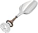 Mud Pie Swirled Glass Door Knob Ice Scoop, Silver