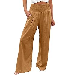 Work Pants for Women Women High Waisted Wide